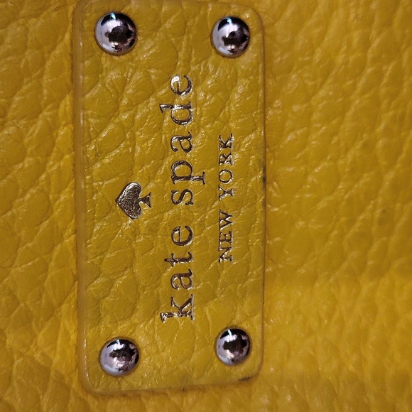 Kate Spade Yellow Pebble Leather Crossbody Bag - Picture 3 of 9